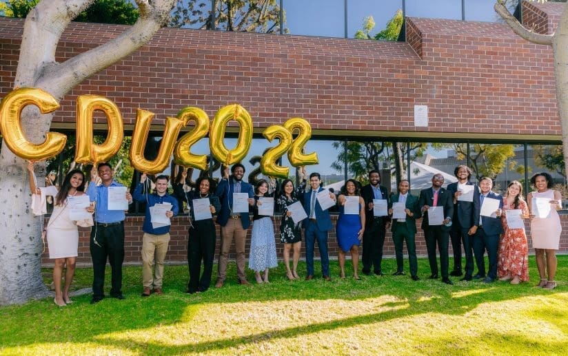 Group photo of the twenty graduating CDU medical students during Match Day 2022.