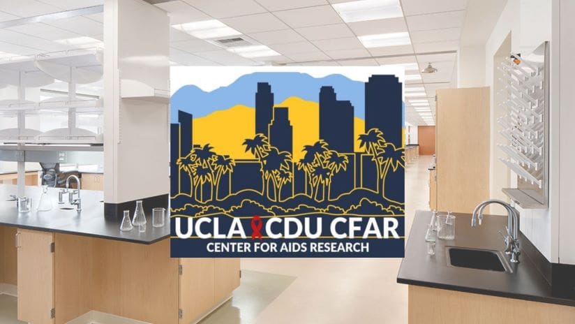 UCLA-CDU CFAR logo on top of a photo of the CDU lab.