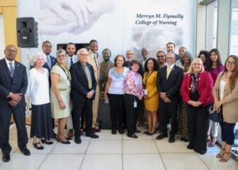 Charles R. Drew University of Medicine and Science recently hosted a ceremony honoring the name change of the Mervyn M. Dymally College of Nursing (MMDCON).