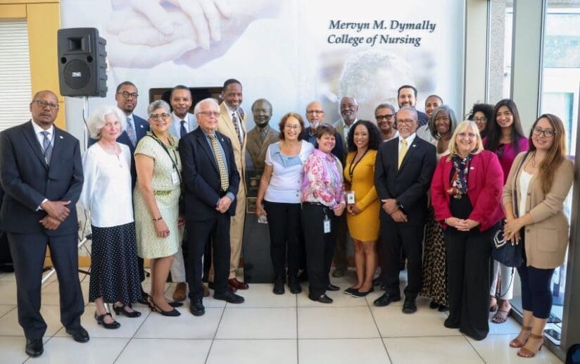 Charles R. Drew University of Medicine and Science recently hosted a ceremony honoring the name change of the Mervyn M. Dymally College of Nursing (MMDCON).