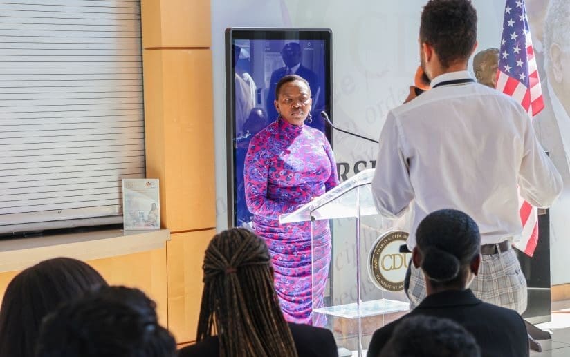 Her Excellency Rachel Ruto, the First Lady of the Republic of Kenya, paid a visit to the CDU campus as part of the university’s Diplomats on Global Health Disparities series, organized by CDU’s Office of International Affairs. 