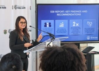 The Los Angeles County Department of Public Health hosted the LA County Health Survey launch event on campus.