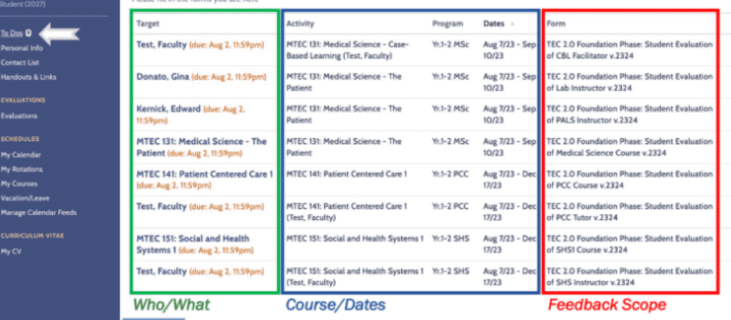 Grids and tables screenshot