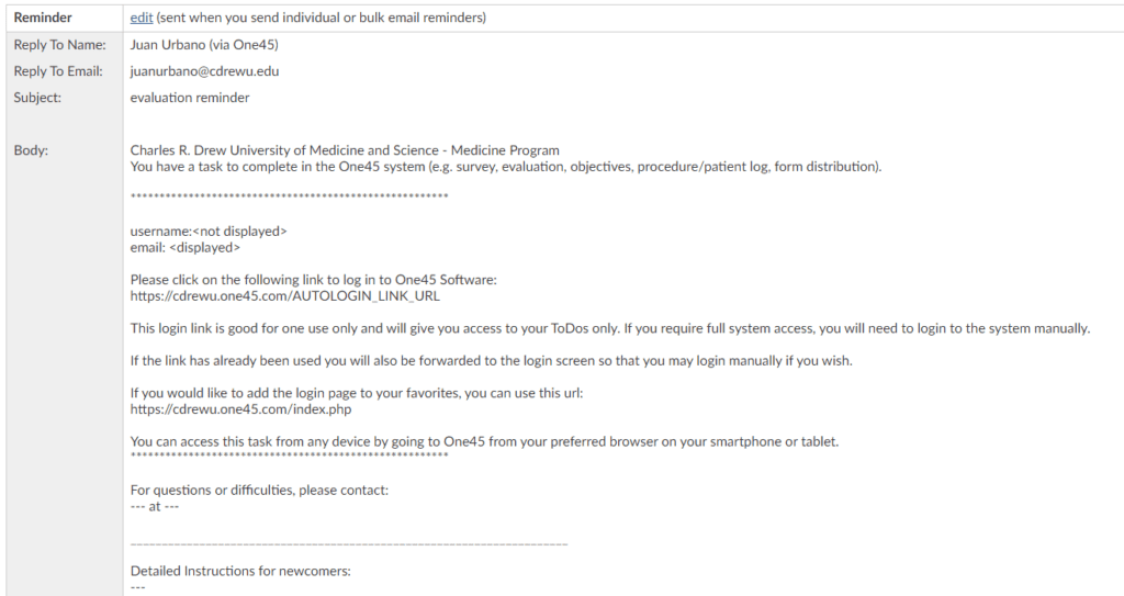 Text within an email