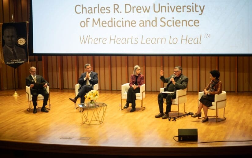 Panelists seated