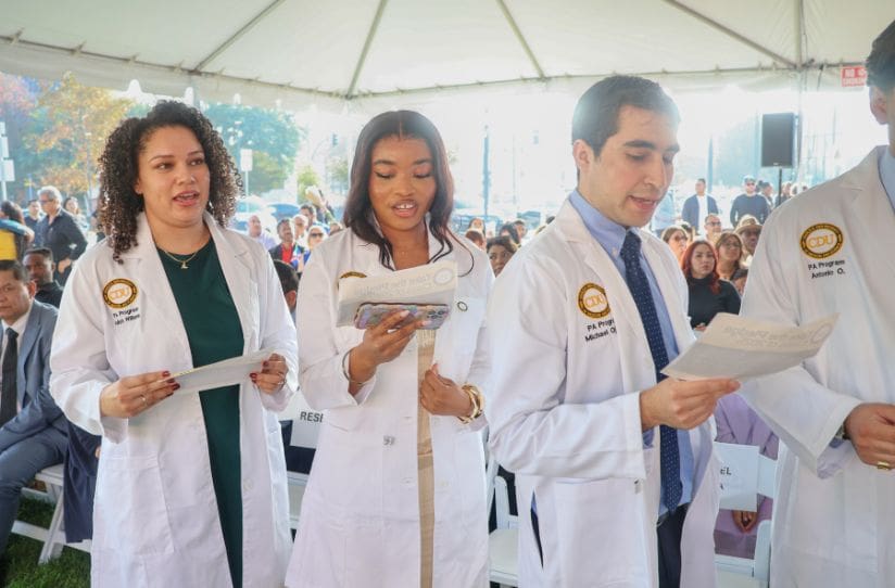 PA students recite oath