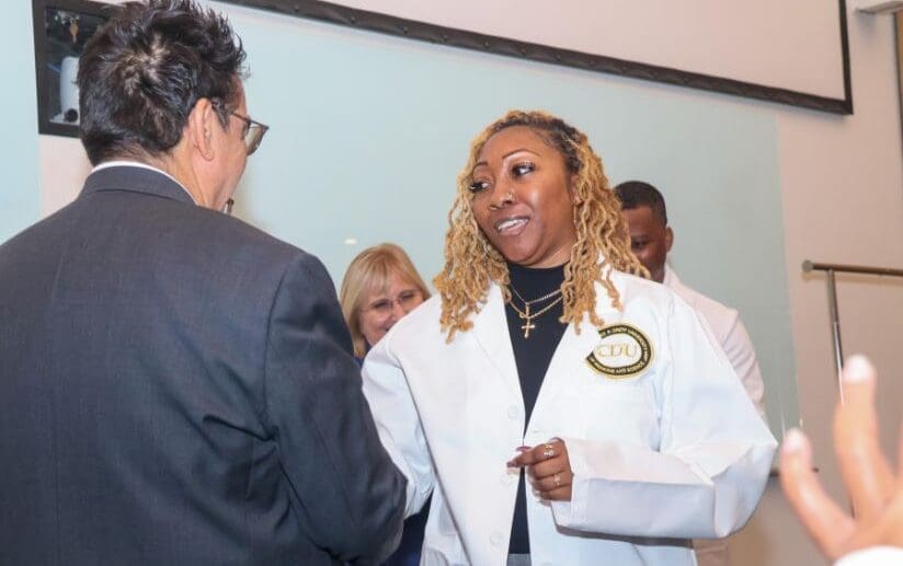 Rad Tech student in White Coat