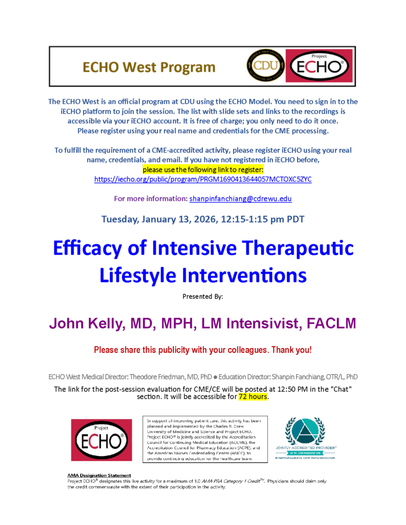 ECHO West 1-13 flyer