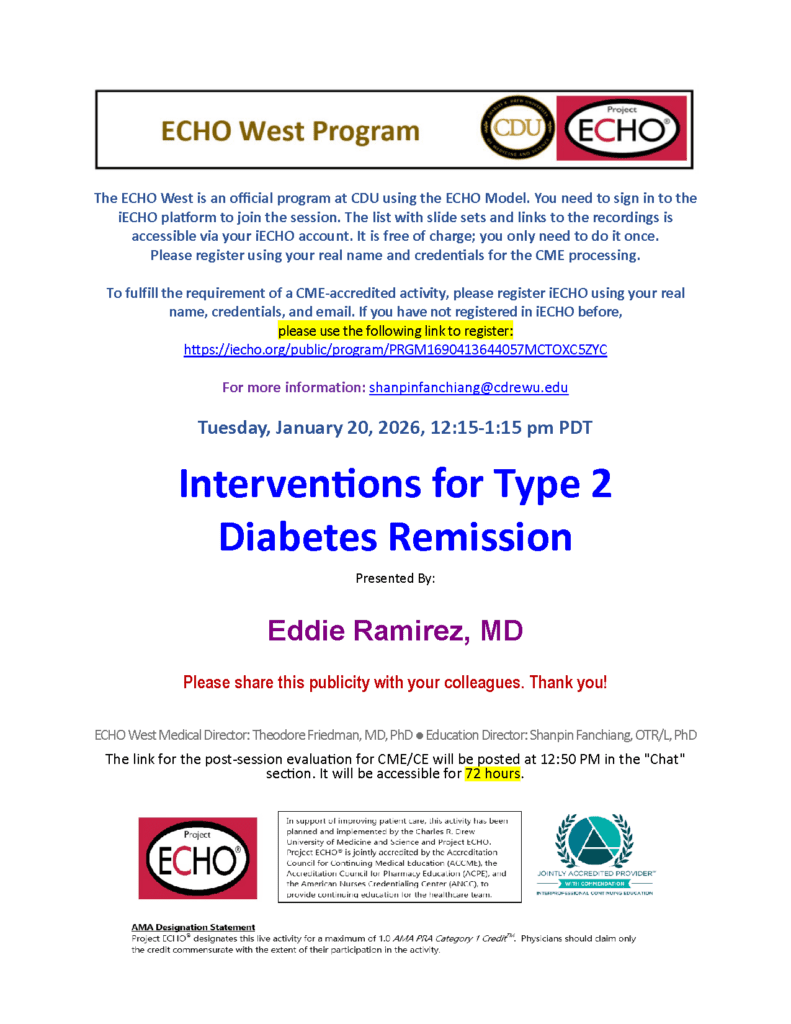 ECHO West 1/20 flyer