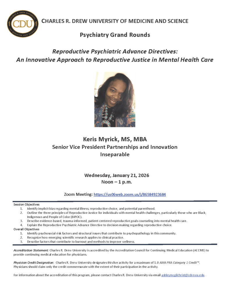 CDU Psychiatry Grand Rounds