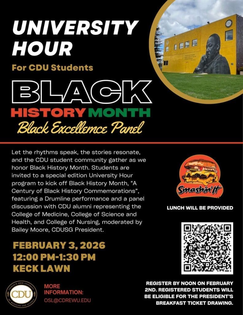 Black History Month Panel flyer