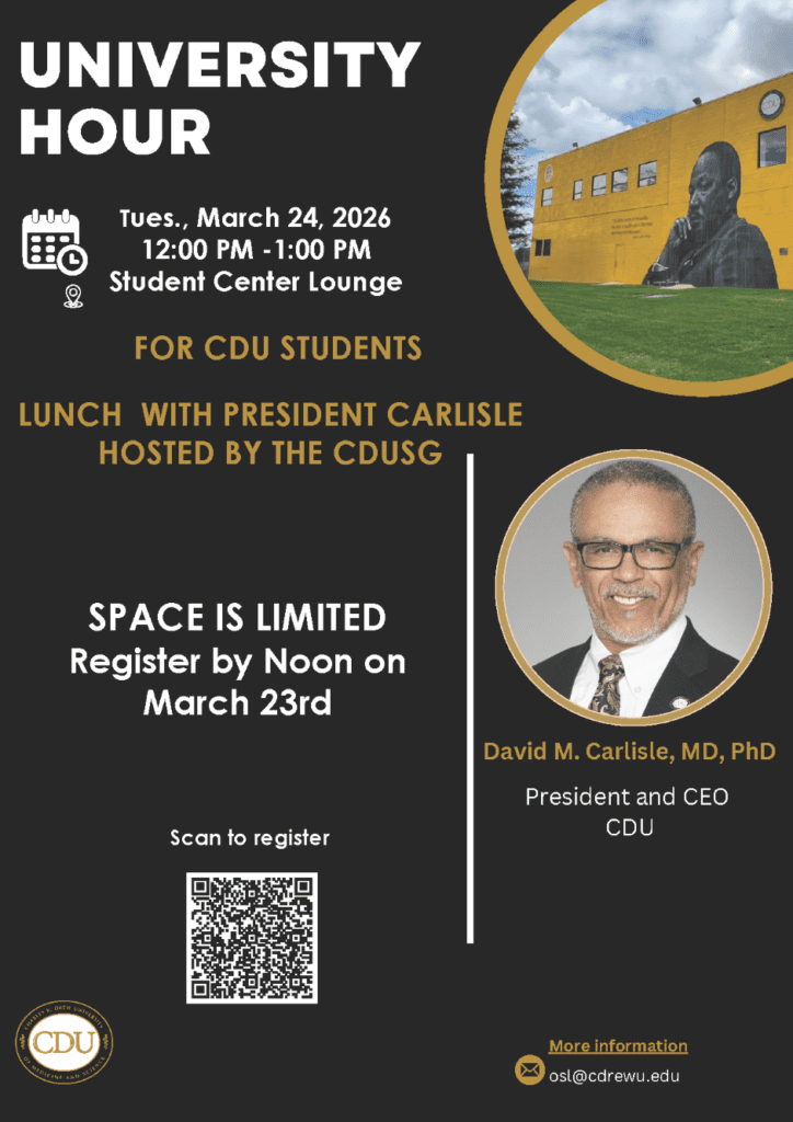 Campus building and Dr. Carlisle's headshot