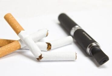 Conventional-Cigarettes-and-an-E-Cigarette