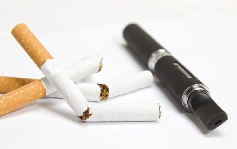 Conventional-Cigarettes-and-an-E-Cigarette