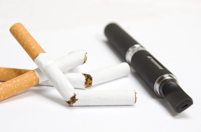 Conventional-Cigarettes-and-an-E-Cigarette