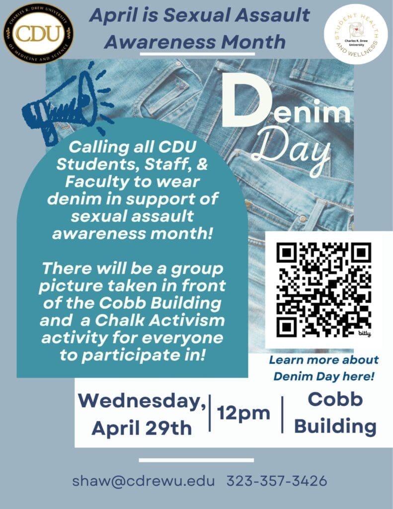 denim and an animated megaphone