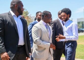 MD students in suits