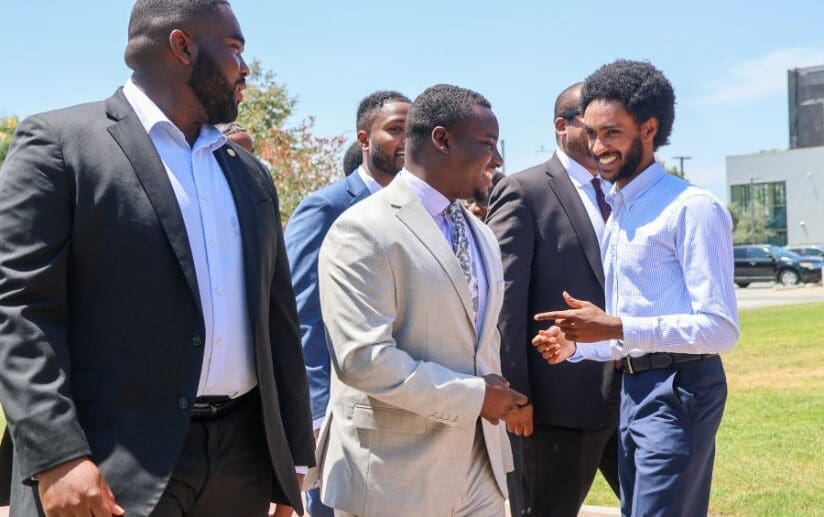 MD students in suits